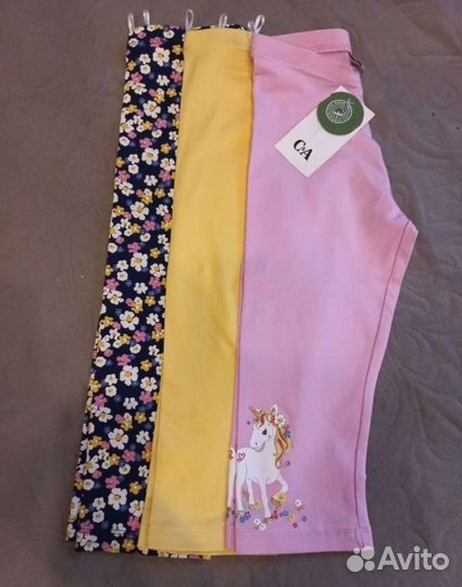 Легенсы новые в сад, капри C&A, 128-134