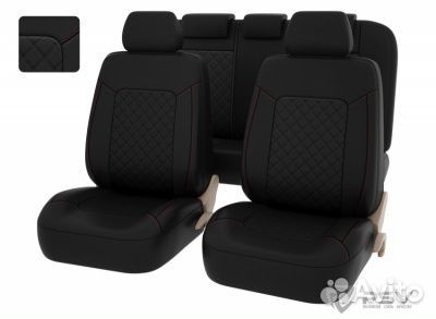 Чехлы универсальные полиэстер, жаккард, экокожа