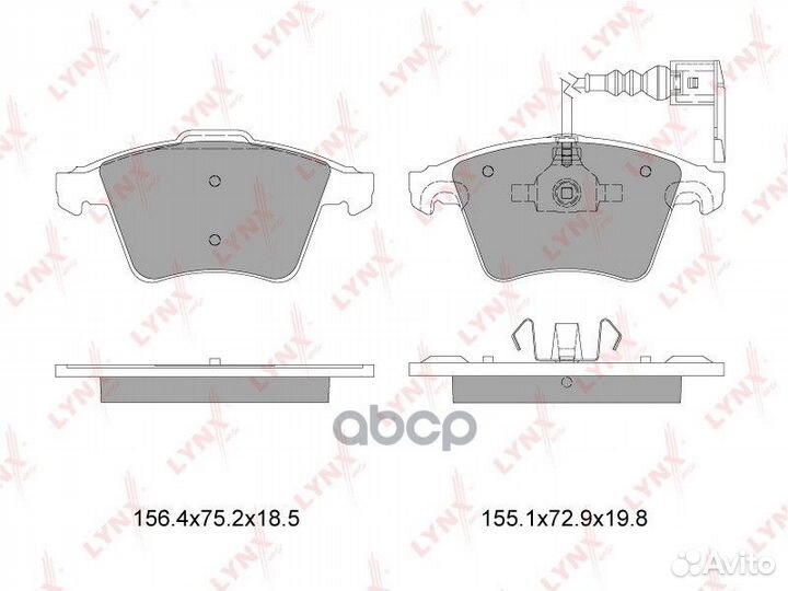 Колодки тормозные дисковые перед BD8001 LYN
