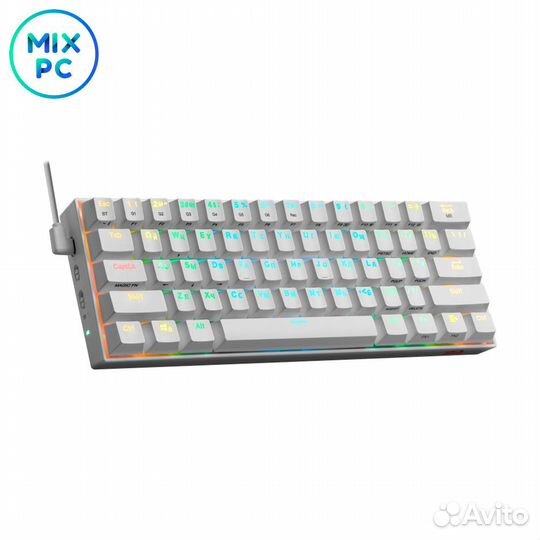 Клавиатура redragon Draconic RU White