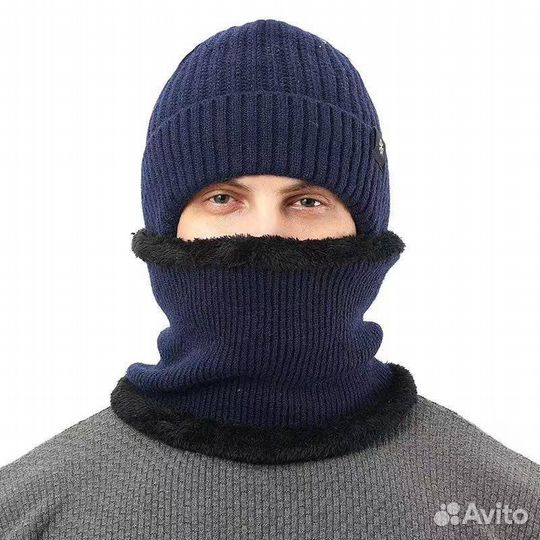 Шапка и снуд мужской