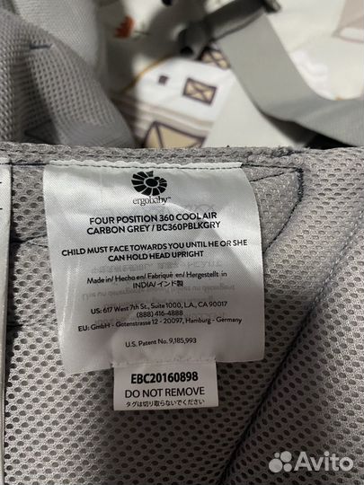 Эргорюкзак ergobaby 360