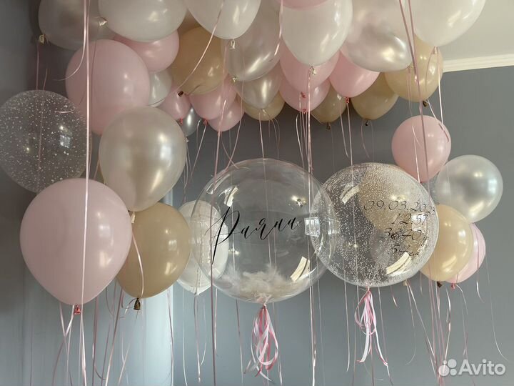 Шары на выписку девочки из роддома