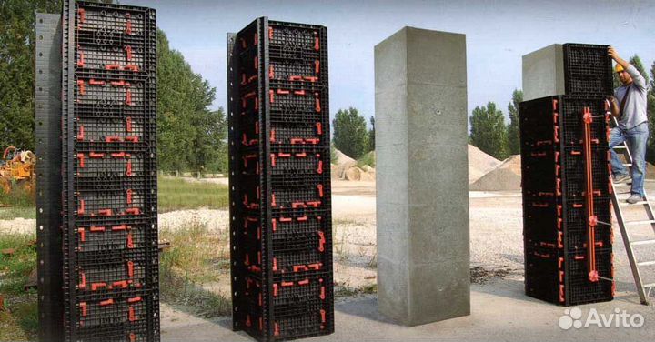 Квадратная и круглая опалубка для колонн прокат ар