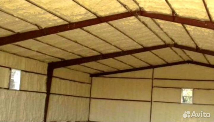 Утепление ангара пенополиуретаном (ппу)