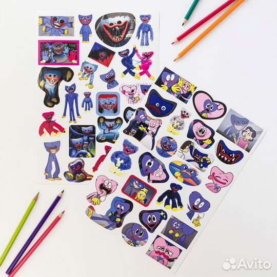 Набор виниловых стикеров и наклеек 