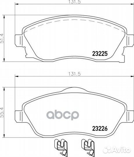 Колодки тормозные дисковые передн. corsa Schrg