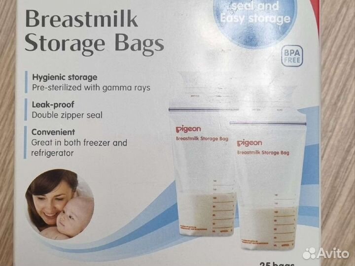 Pigeon пакеты для заморозки и хранения грудного мо