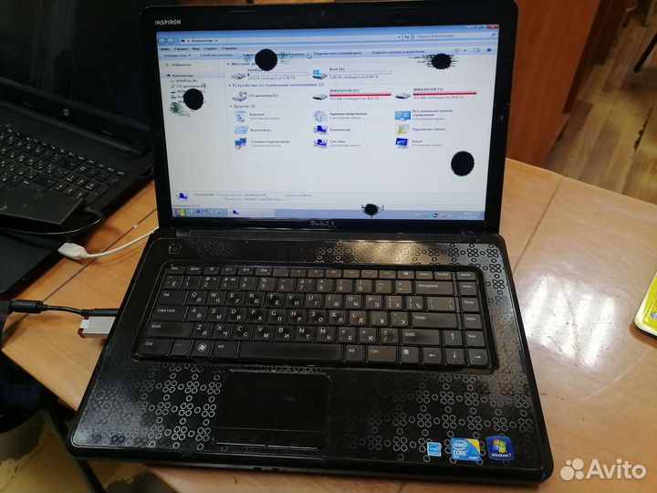 Ноутбук dell на запчасти