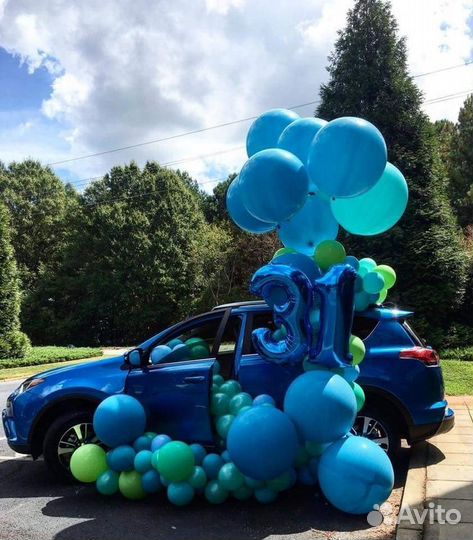 Украшение авто виписка из роддома, свадьба