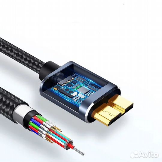 Кабель переходник USB Type-C to Micro B 3.0, 5 Гби