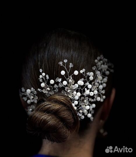 Свадебная веточка для волос