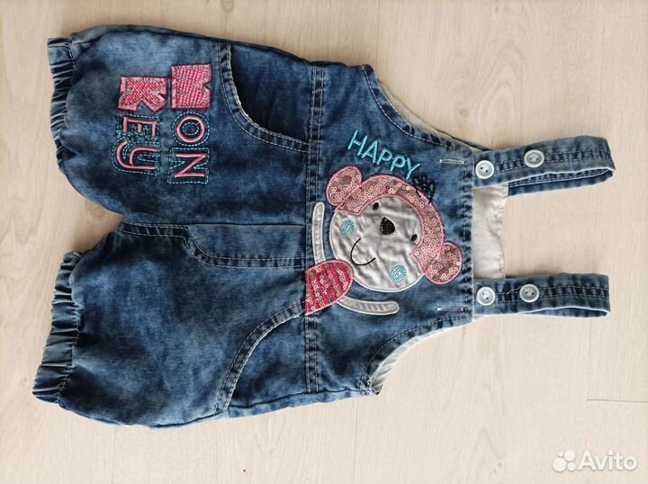 Детские новые вещи пакетом на девочку 74-80