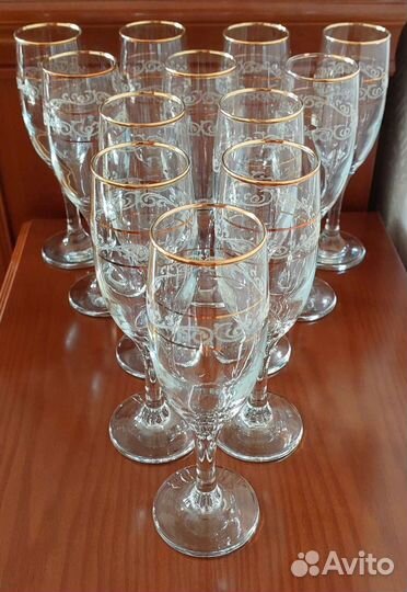 Посуда фужеры для шампанского 2 набора по 6 шт