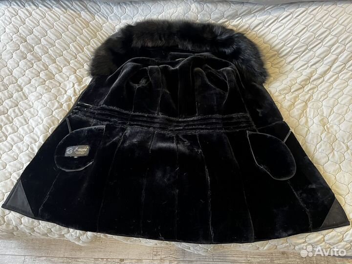 Дубленка женская зимняя 44