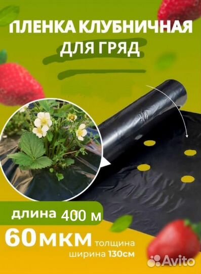 Пленка для клубники с перфорацией