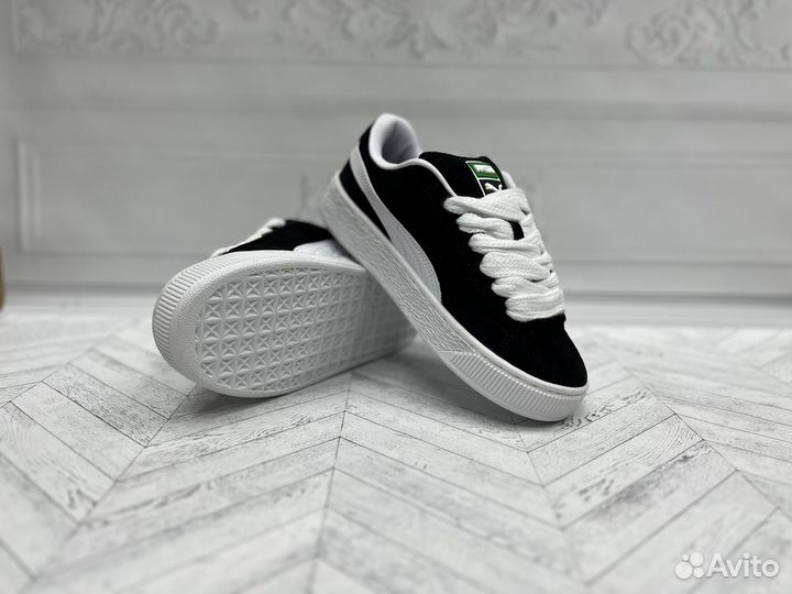 Кеды puma suede xl черные