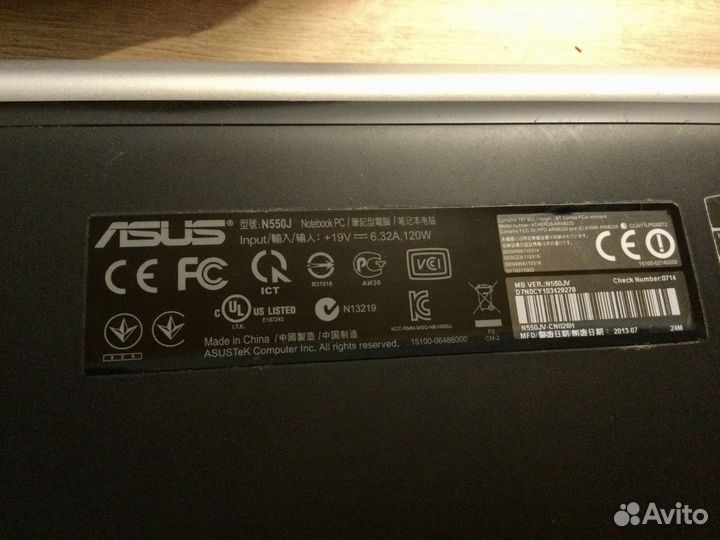 Ноутбук Asus n550jv для работы и он-лайн игр