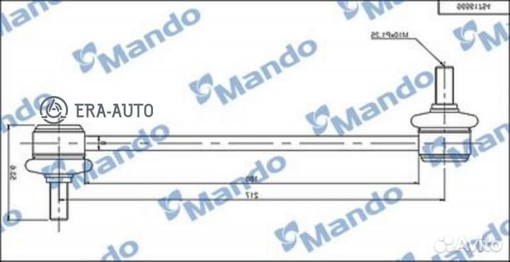 Mando SLD0003 / chevrolet lacetti 03- (TRW JTS7580) SLD0003