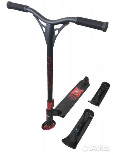 Трюковой самокат с комплектом лыж