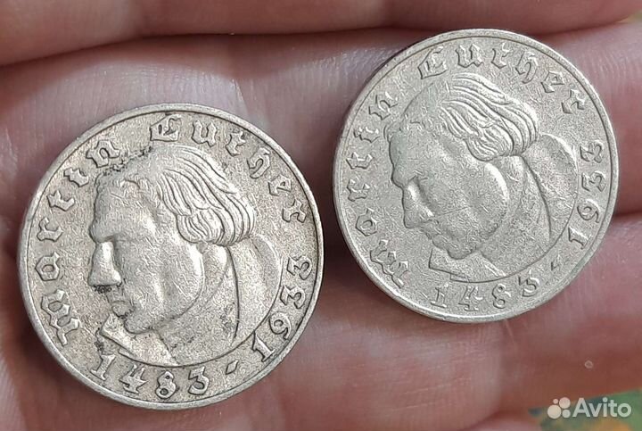 Монеты Германии серебро