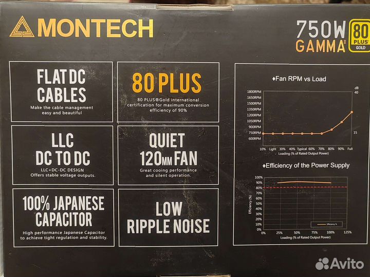 Новый Блок питания Montech Gamma II 750W 80+ Gold