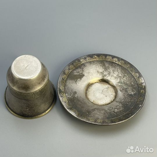 Кофейная чашка мельхиор СССР