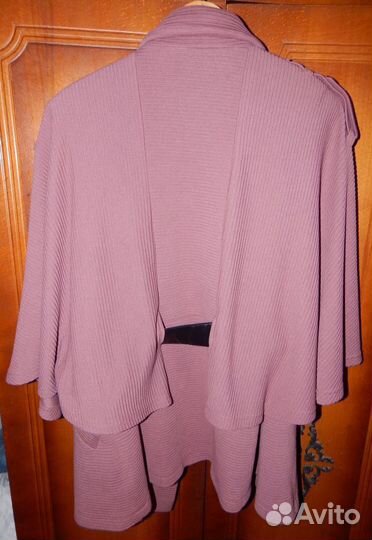 Кардиган 2-бортный с поясом,новый (возможен обмен)