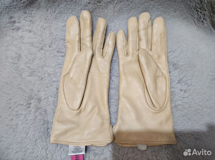 Перчатки женские кожаные
