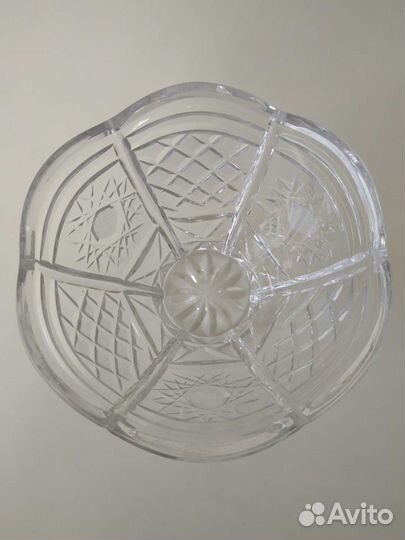 Хрустальная ваза (салатник, конфетница) СССР