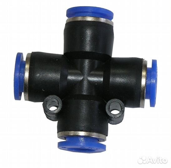 Фитинг четверник д.10*10*10*10 пвх