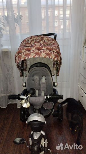 Велосипед коляска с ручкой