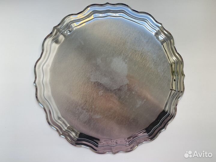 Поднос металлический ажурный большой 80е СССР