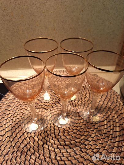 Фужеры Богемия 5 штук