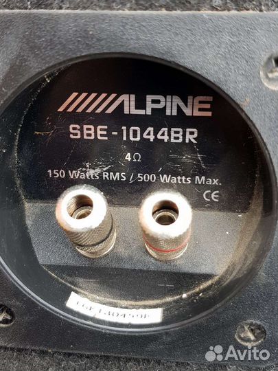 Автомобильный сабвуфер Alpine SBE-1044BR