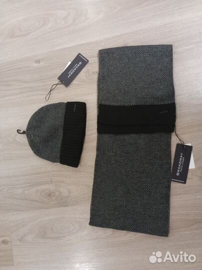 Мужской шарф и шапка