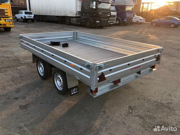 Прицеп двухосный мзса 817738.001 кузов 3*1,85 м