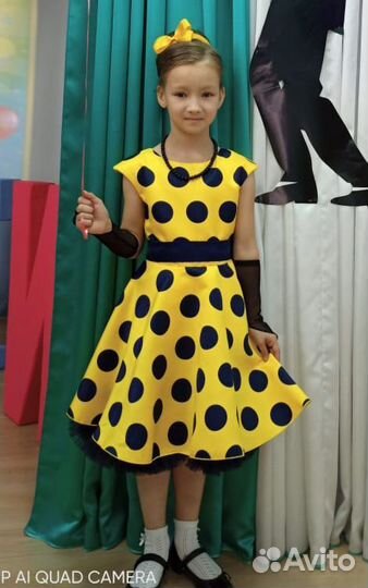 Платье для девочки на выпускной стиляги 122
