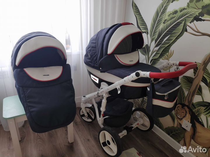 Коляска 2 в 1 adamex Monte carbon