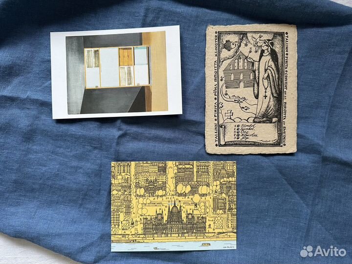 Открытки чистые, музеи мира