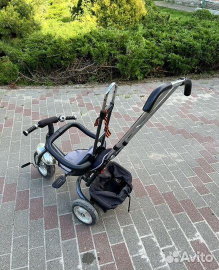 Детский велосипед коляска с ручкой