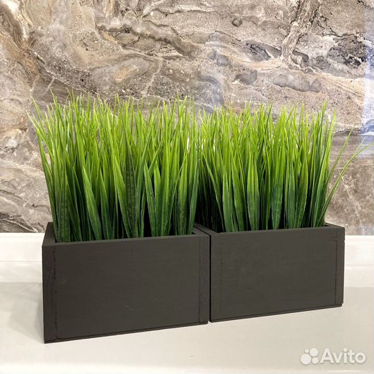 Искусственные цветы осока трава газон