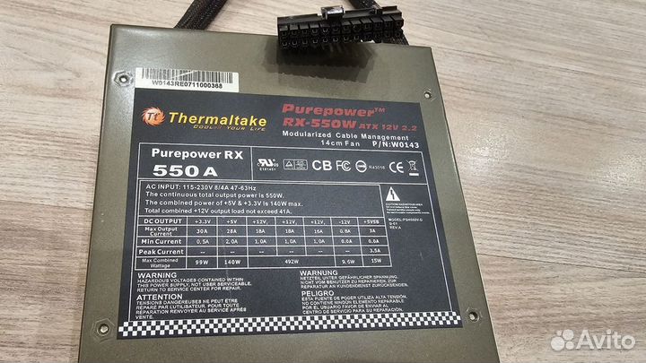 Блок питания Thermaltake Purpower RX 550w