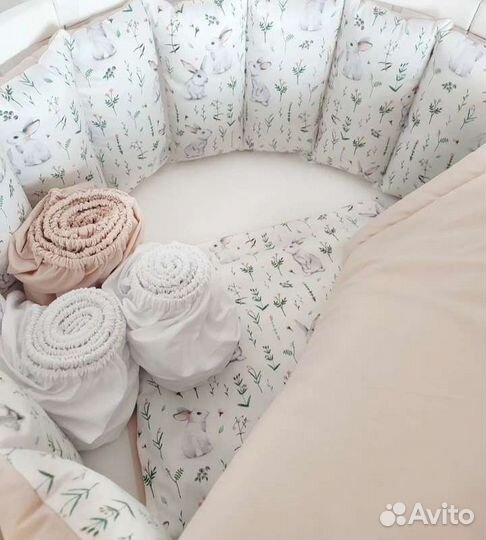 Бортики в детскую кроватку новые