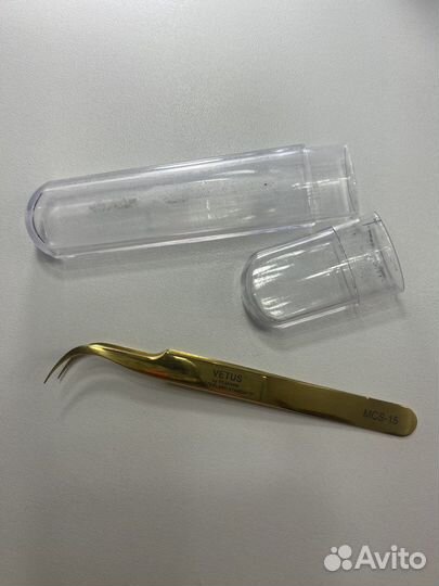 2 пинцета для наращивания ресниц
