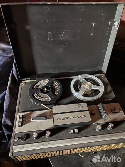 Катушечный магнитофон снежеть 203