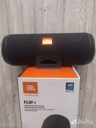 Колонка jbl flip 4 оригинал полный комплект