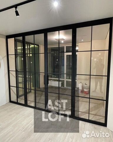 Перегородки лофт с остеклением