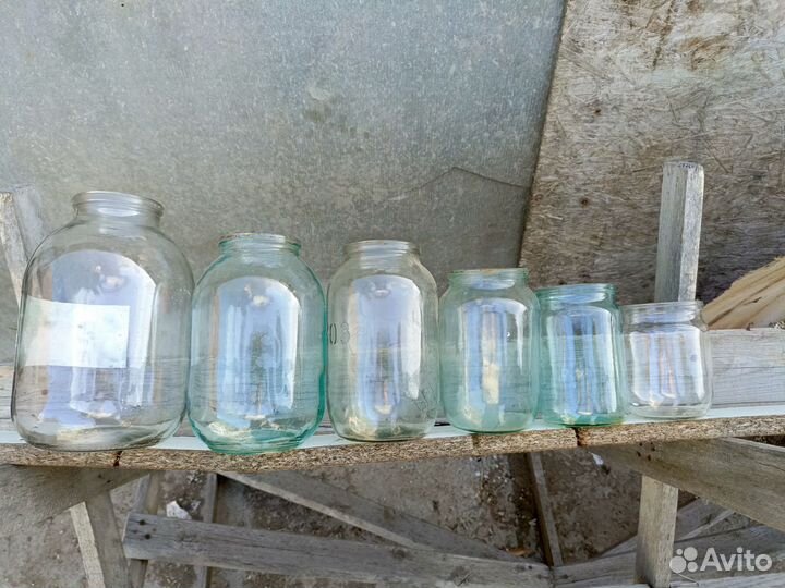 Банки стеклянные 10 л, 3 л, 2 л, 1,5 л, 1 л, 0,7 л