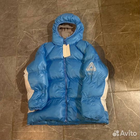 Пуховик Palace balaclava синий